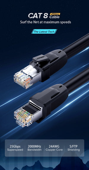 70329 Cat 8 Pure Copper Patch Cord Network Cable | 2M
