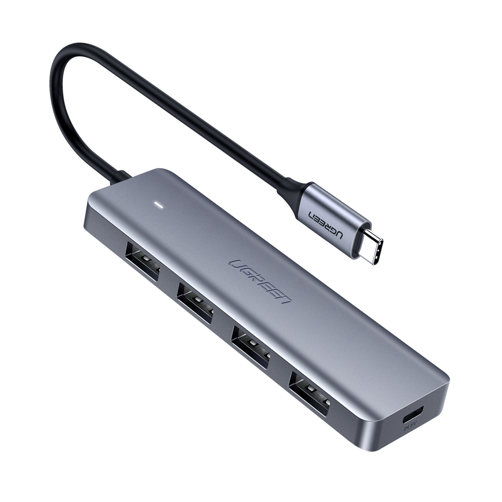 4-Port USB 3.0 Hub | with Micro USB Power Supply