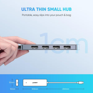 4-Port USB 3.0 Hub | with Micro USB Power Supply
