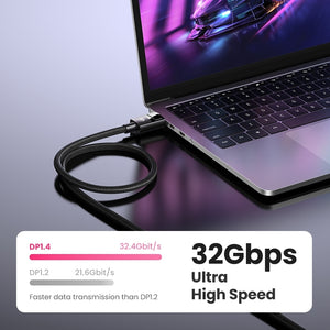 80394 DP V1.4 Male to Male | Plastic Case Braided Cable | 5M
