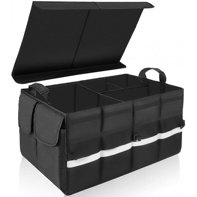80710 Multifunctional Car Trunk Organizer | Black