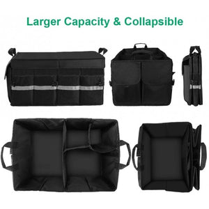 80710 Multifunctional Car Trunk Organizer | Black