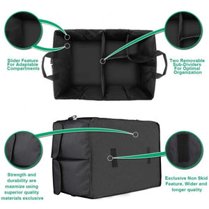 80710 Multifunctional Car Trunk Organizer | Black