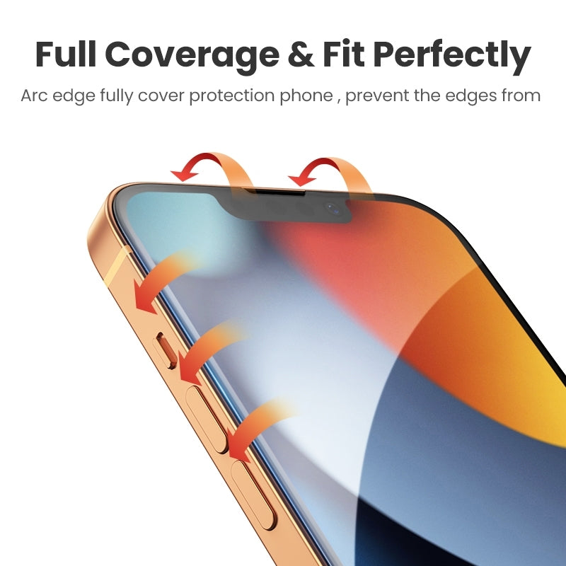 80967 Full Coverage HD Tempered Glass Screen Protector | Precise-Align Applicator | iPhone 13/13 Pro | 2-Pack