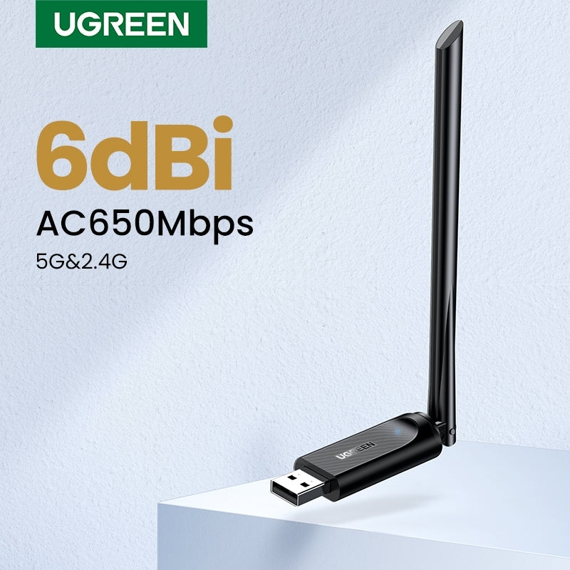 90339 AC650 High-Gain Dual Band Wireless USB Adapter