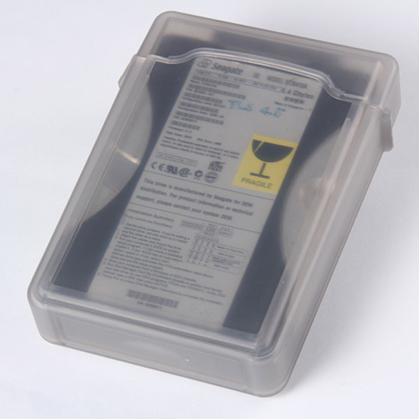 External 3.5" IDE SATA HDD Anti-Static Storage Box | Clear