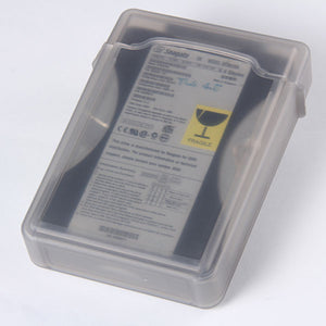 External 3.5" IDE SATA HDD Anti-Static Storage Box | Clear
