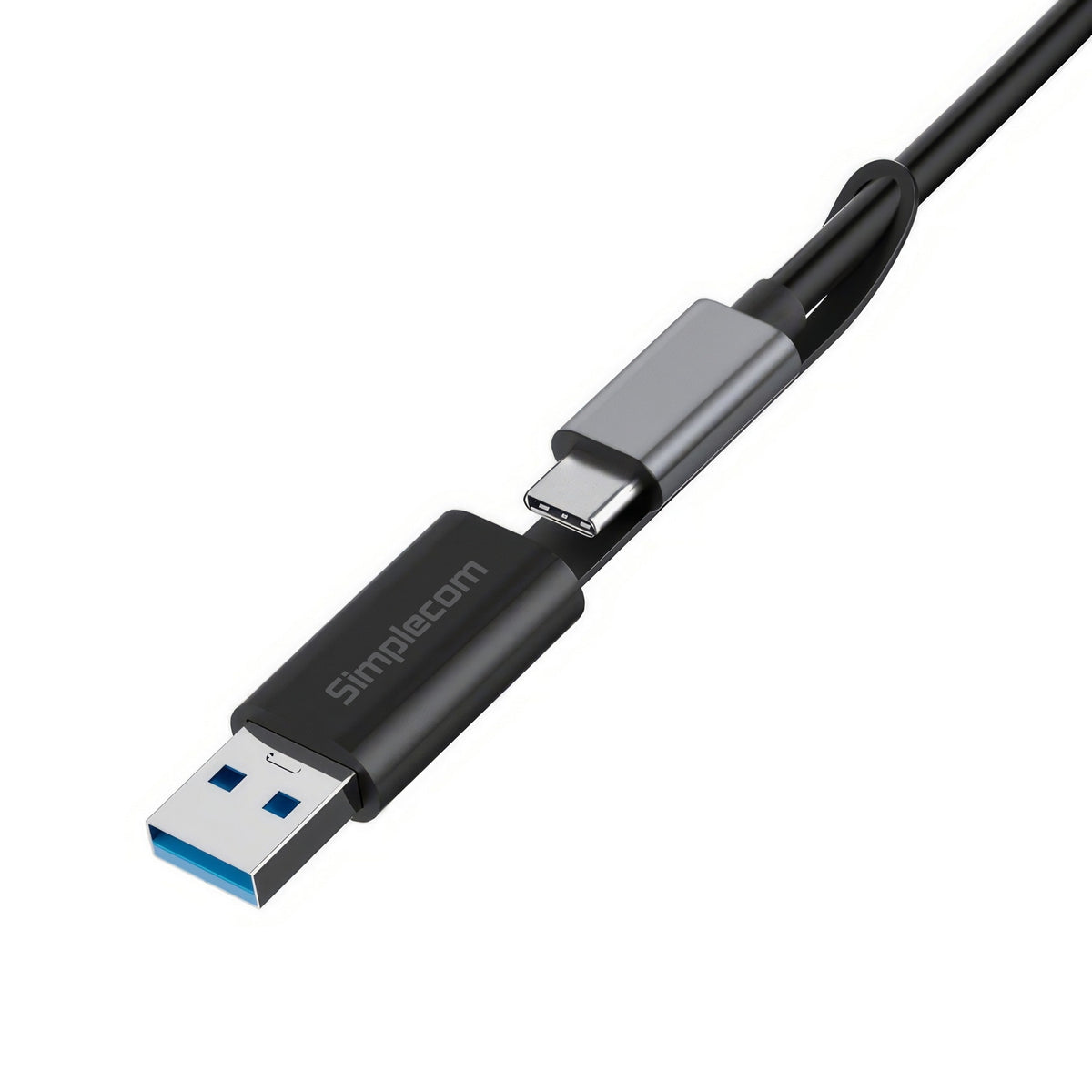 Simplecom CA132 USB-A Male to USB-C Female Adapter | USB 3.2 Gen 2 | Data & Charging | 10Gbps