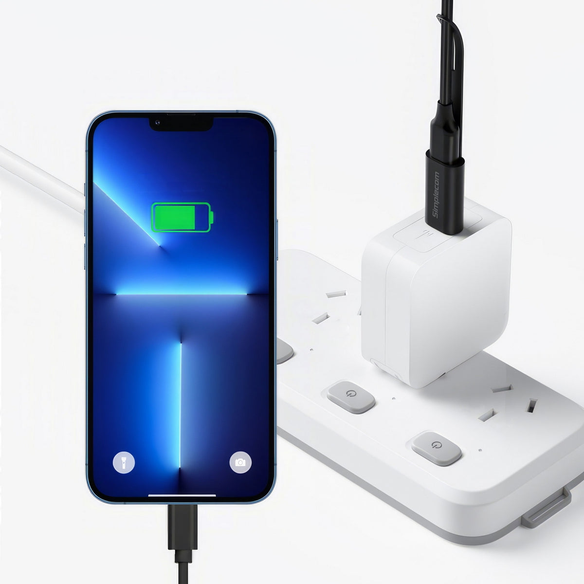 Simplecom CA132 USB-A Male to USB-C Female Adapter | USB 3.2 Gen 2 | Data & Charging | 10Gbps