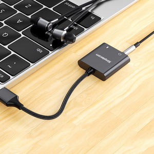 CA152 USB to 3.5mm Audio and Microphone Sound Card Adapter for TRS or TRRS Headset with Mic