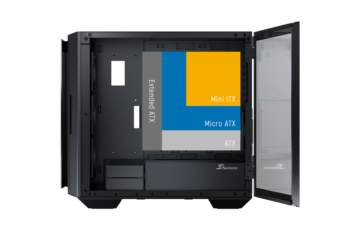 Seasonic Syncro Q704 Aluminum Case with Syncro DGC-650 650W 80 Plus Gold PSU & Connect Module | Red Dot Award Winner 2021