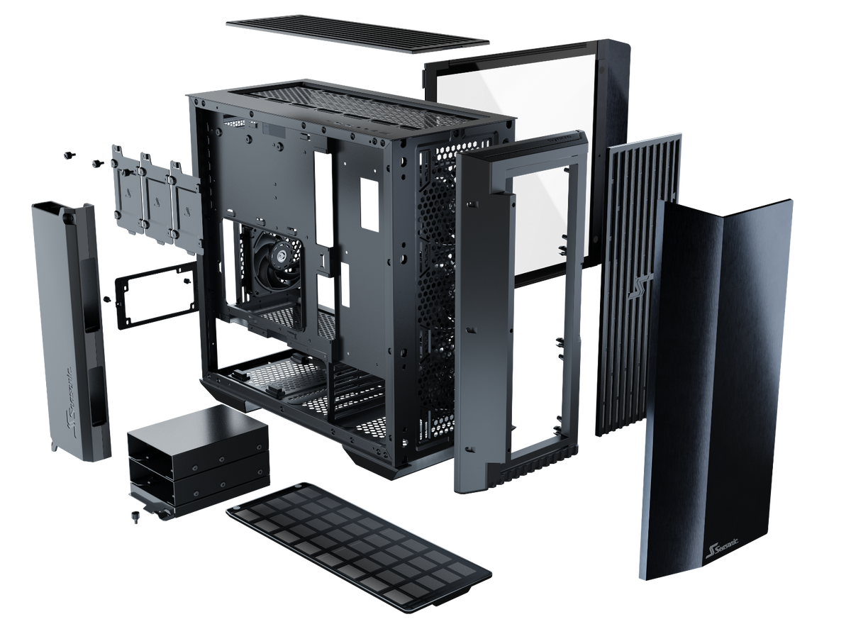 Seasonic Syncro Q704 Aluminum Case with Syncro DPC-850 850W 80 Plus Platinum PSU & Connect Module | Red Dot Award Winner 2021