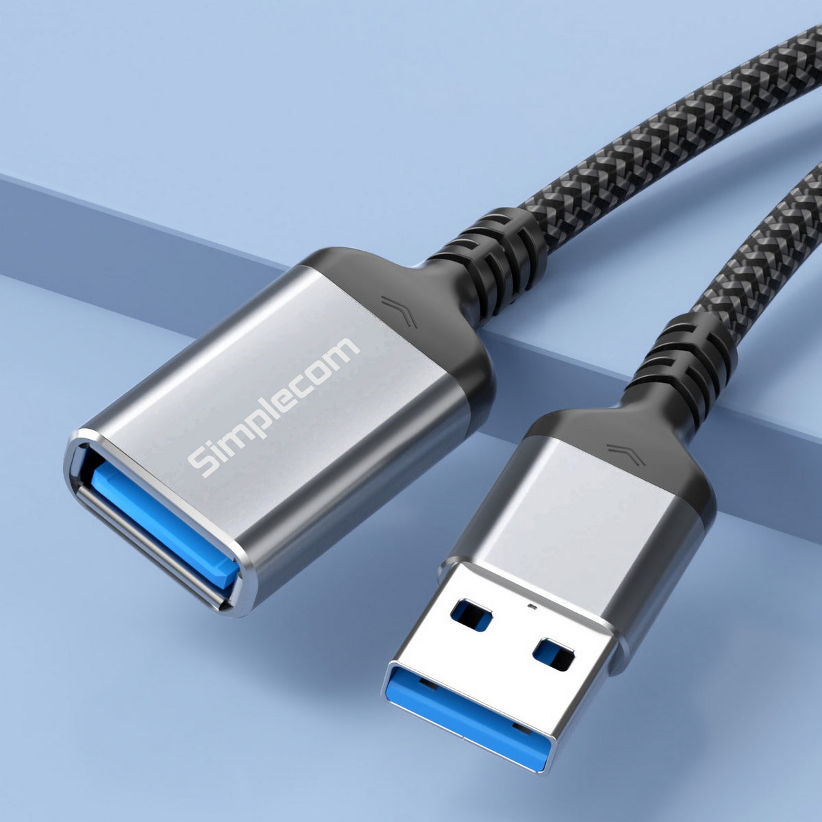 CAU320 USB 3.0 Extension Cable | USB-A Male to USB-A Female | Nylon Braided | 2.0M