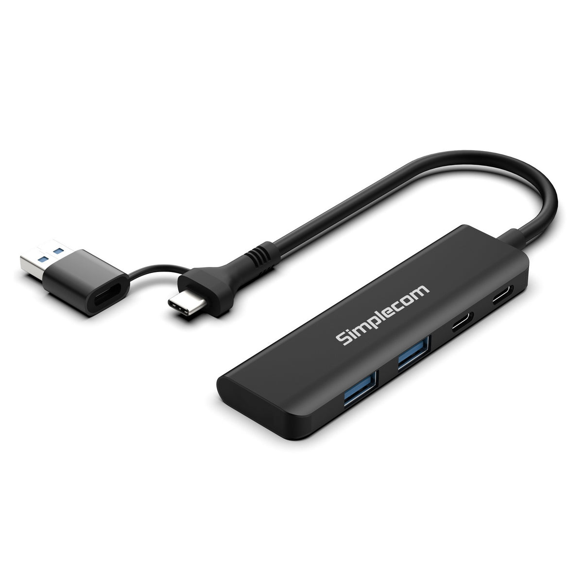 CH385 SuperSpeed USB-A & USB-C 4-Port Combo Hub | USB 3.2 Gen 1