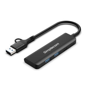 CH385 SuperSpeed USB-A & USB-C 4-Port Combo Hub | USB 3.2 Gen 1