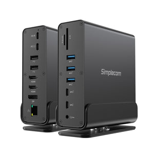 CHT815 15-in-1 USB-C 4K Triple Display MST Docking Station | Dual HDMI, DP
