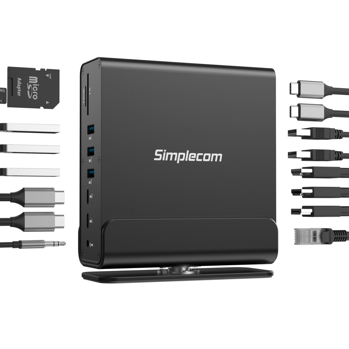CHT815 15-in-1 USB-C 4K Triple Display MST Docking Station | Dual HDMI, DP