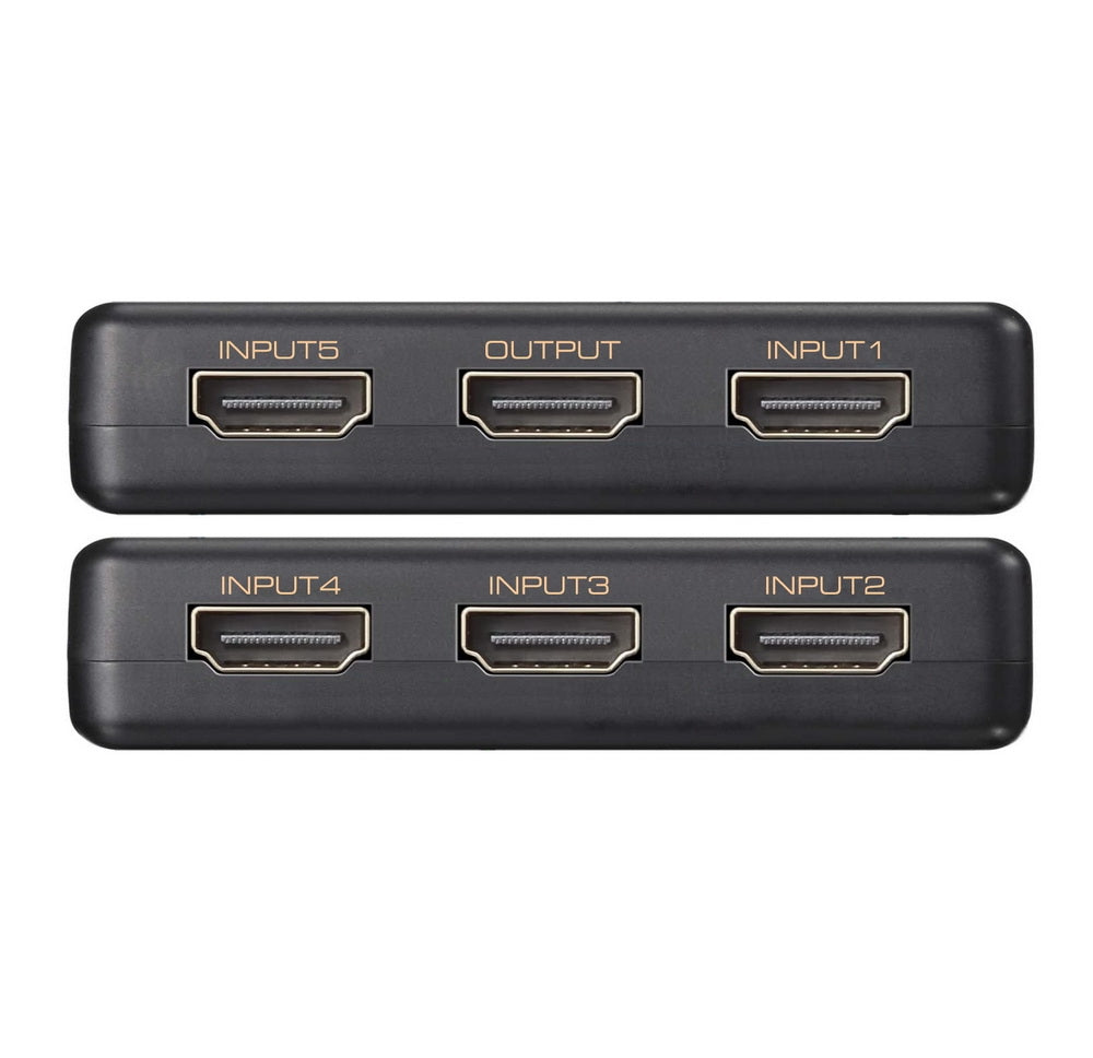 Simplecom CM305 Ultra HD 5-Way HDMI Switch | 5 In 1 Out Splitter | 4K @60Hz