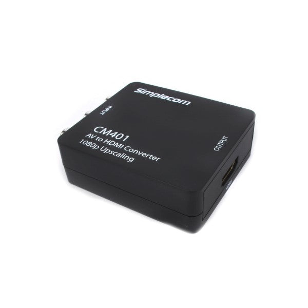 Simplecom CM401 Composite AV CVBS 3RCA to HDMI Video Converter | 1080p Upscaling