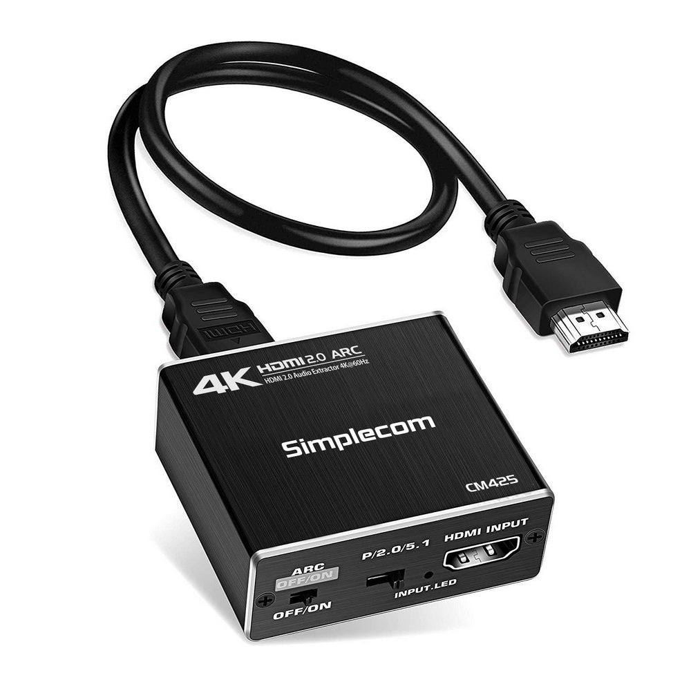 CM425 HDMI 2.0 Audio Extractor | Optical SPDIF and 3.5mm Stereo with ARC | 4K@60Hz