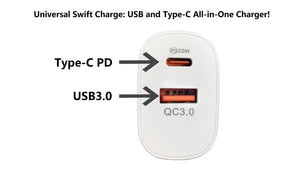 BDI 25W PD Quick Charger | AU Plug | USB-A & Type-C Ports