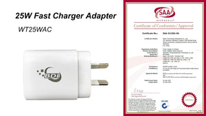 BDI 25W PD Quick Charger | AU Plug | USB-A & Type-C Ports
