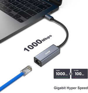 USB-C to Ethernet Adapter | Thunderbolt 3 to RJ45