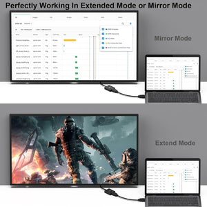 HDMI to VGA Adapter | Uni-Directional | Computer to VGA Monitor | 3.5mm Audio Jack