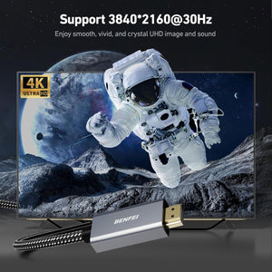 4K DisplayPort to HDMI Cable | 90cm