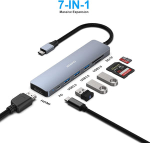 USB C Hub 7-in-1