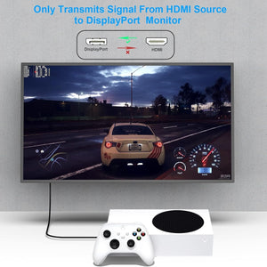 HDMI to DisplayPort Cable | 1.8M (6 Feet)