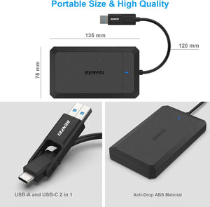 2.5 Inch SATA to USB Tool-Free External Hard Drive Enclosure