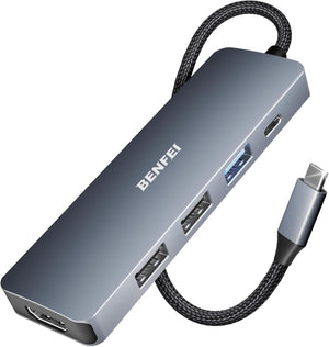 USB C Hub 5-in-1 | 4K HDMI (Certified) | Aluminum Case