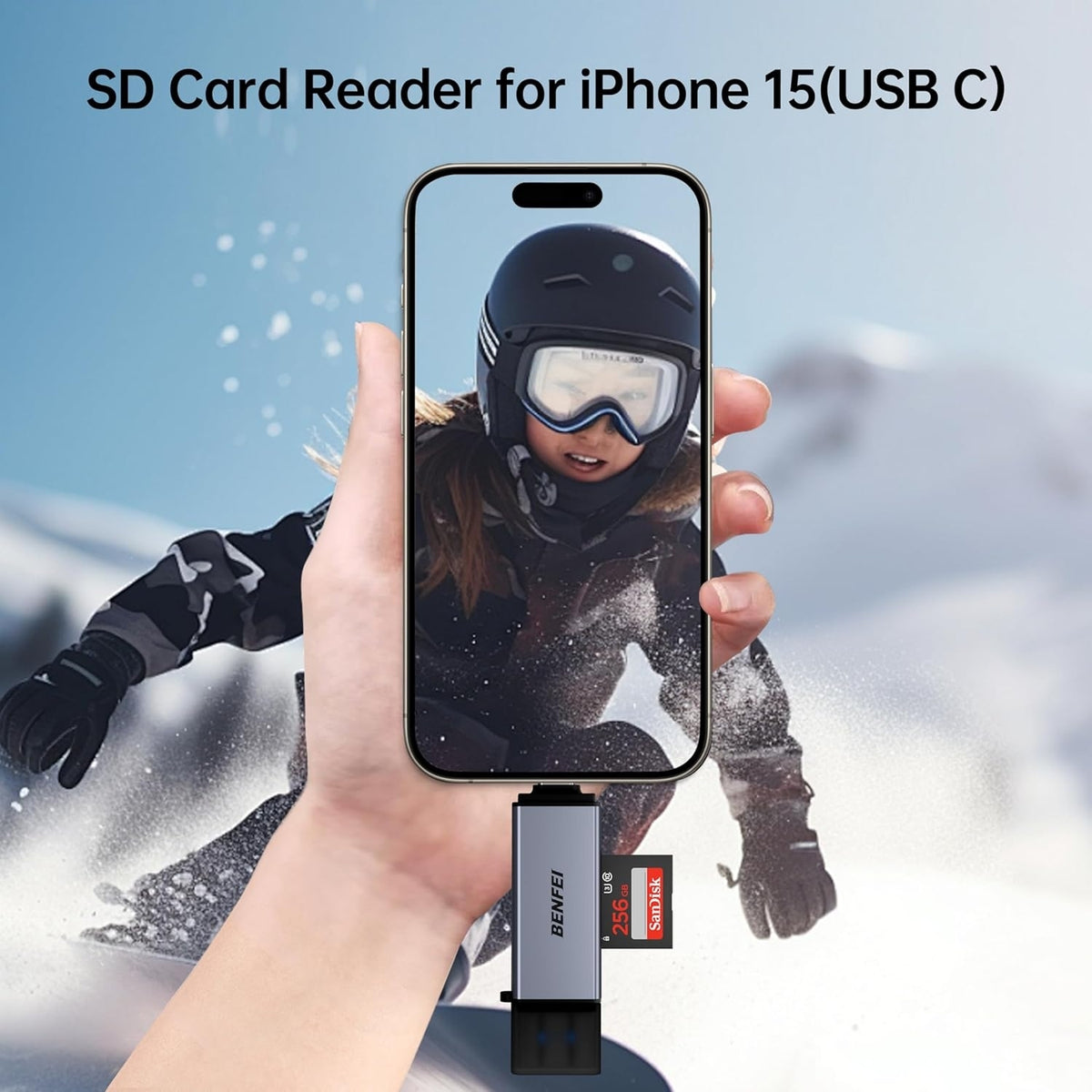 SD Card Reader | USB C to SD Micro SD Card Memory Card Adapter
