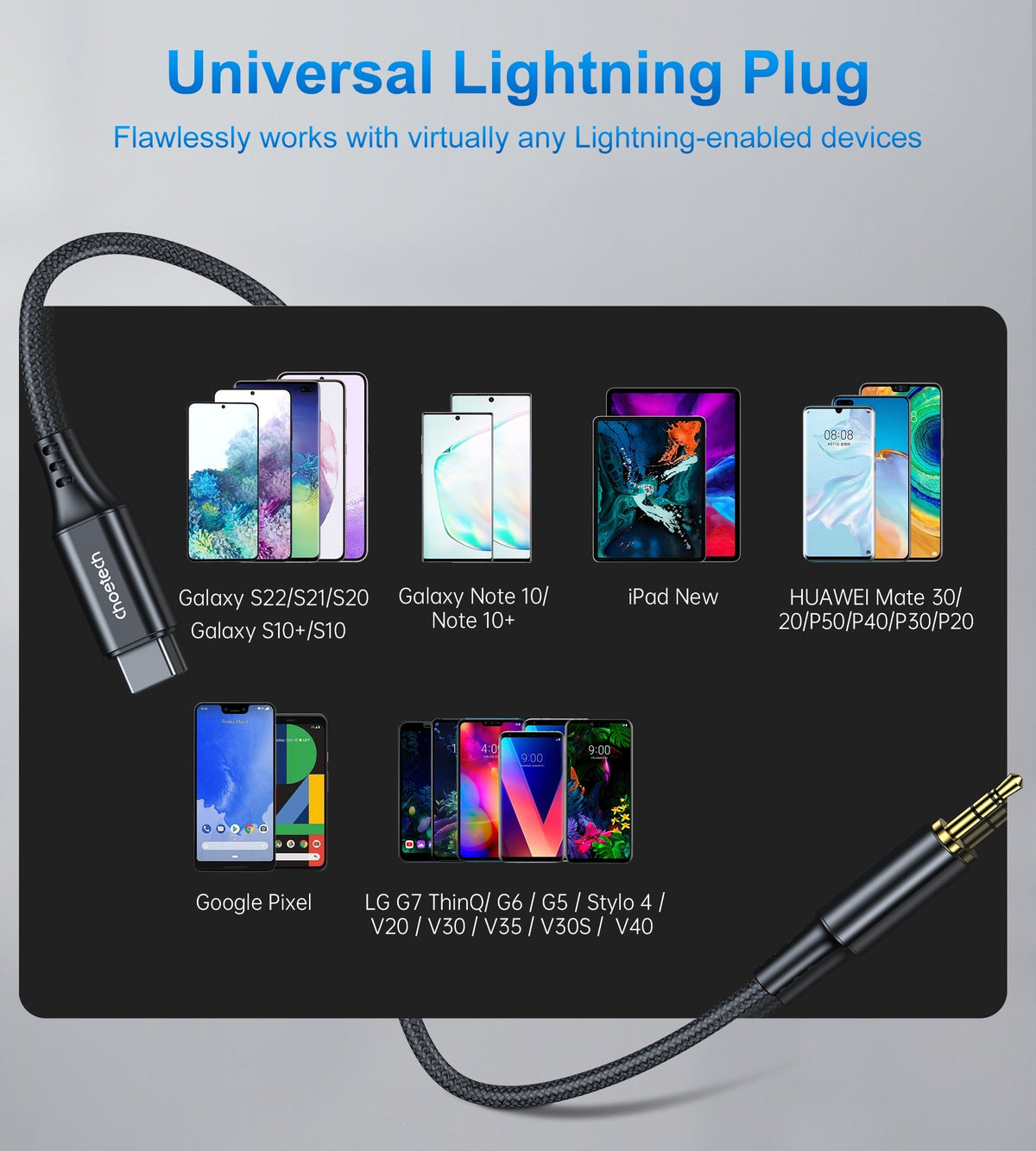 AUX006 Type-C to 3.5mm Audio Cable | 1M