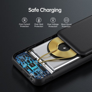 Choetech B650-CC Power Bank 10000mAh with Wireless Power Bank (Black)