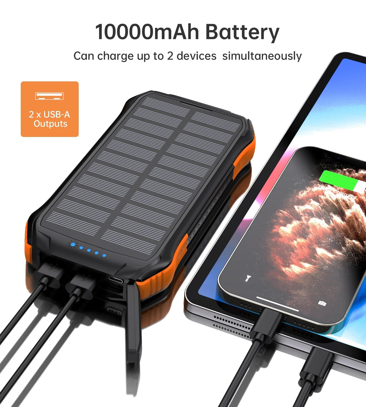 CHOETECH B658 | 10000mAh Solar Power Bank