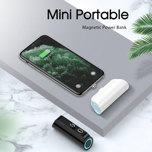 CHOETECH B660-BK | 3000mAh Mini Power Bank | 3 Magnetic Connectors | Black