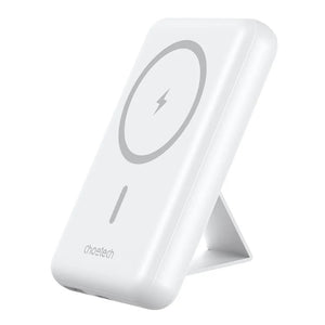 B662-WH USB-A + USB-C + Wireless Magnetic Power Bank | 5000mAh | White
