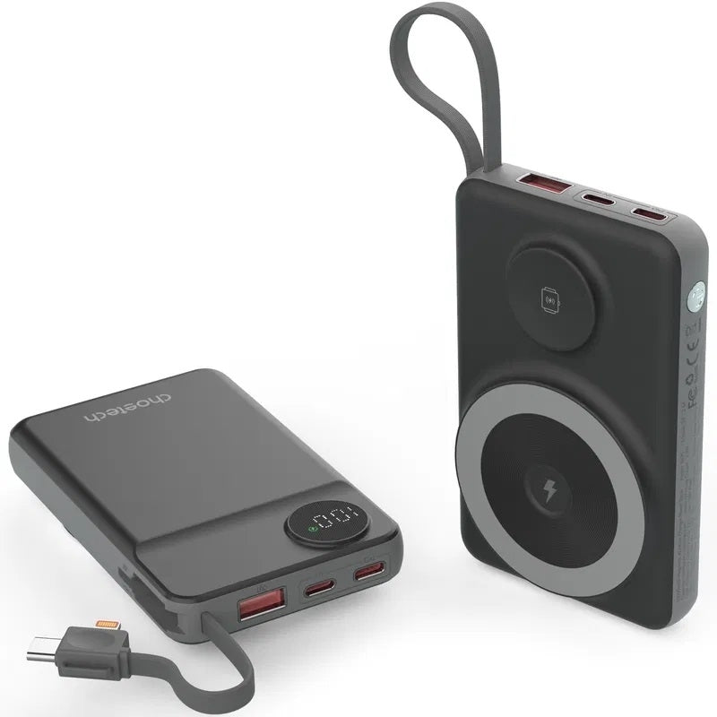 B695-BK 10000mAh 22.5W USB-A + USB-C x 2 | MagLeap Wireless Charge Power Bank | Black
