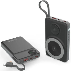 B695-BK 10000mAh 22.5W USB-A + USB-C x 2 | MagLeap Wireless Charge Power Bank | Black