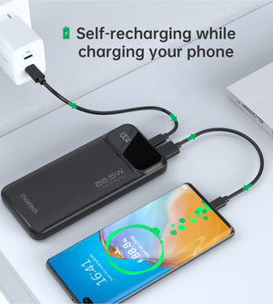 CHOETECH B728 | 10000mAh Power Bank | PD22.5W | Digital Display