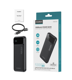 CHOETECH B728 | 10000mAh Power Bank | PD22.5W | Digital Display