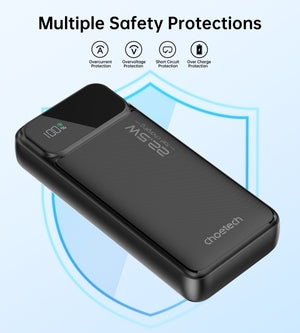 CHOETECH B729 | 20000mAh Power Bank | PD22.5W | Digital Display