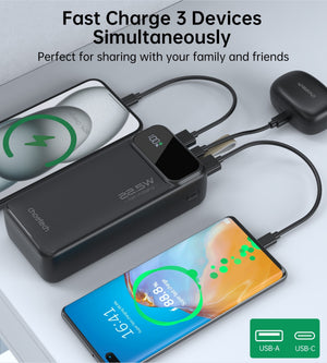 CHOETECH B731 | 40000mAh Power Bank | PD22.5W | Digital Display