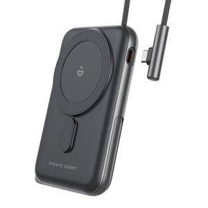 CHOETECH B735-BK 10000mAh 20W MagLeap Wireless Power Bank | Black | Phone Holder | Build-in Cable