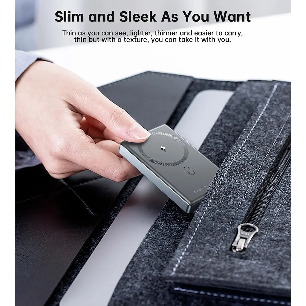 B739-BK 20W Slim USB-C 10000mAh Magnetic Power Bank | Black