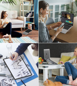 H055-GY Aluminum Foldable Laptop Stand