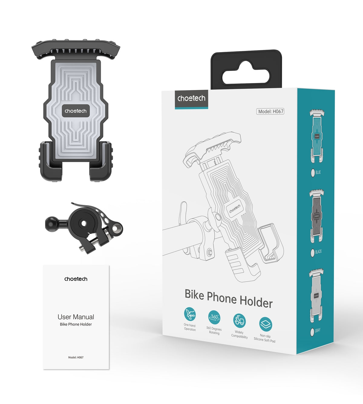 H067-BK Adjustable Mobile Stand for Bicycle | Black