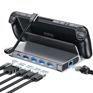 HUB-M50 6-in-1 USB-C 100W Aluminum Steam Deck Docking Station